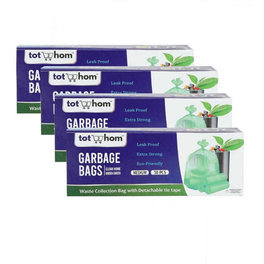 19×21in Garbage Bags · Pack of 4 — Green