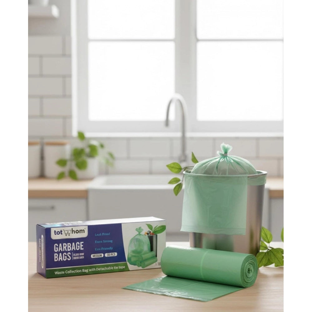 19×21in Garbage Bags · Pack of 4 — Green