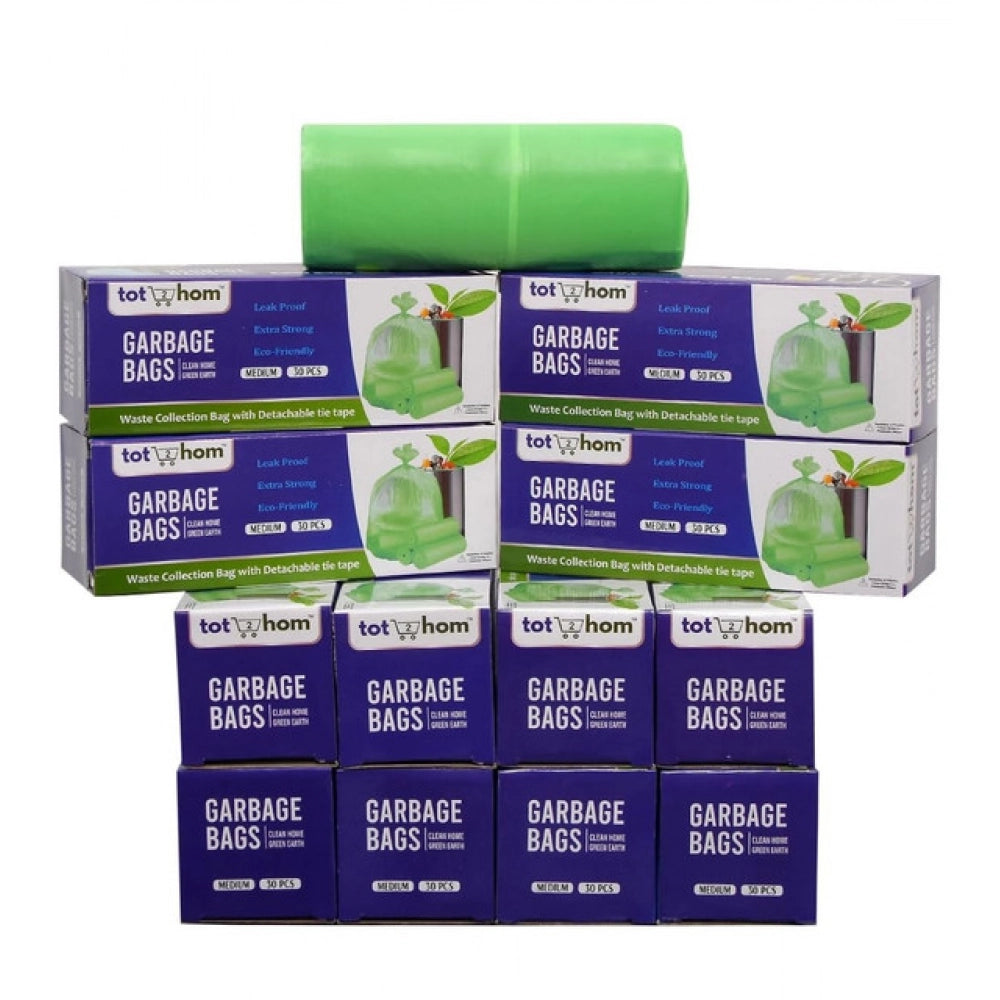 19×21in Garbage Bags · Pack of 12 — Green