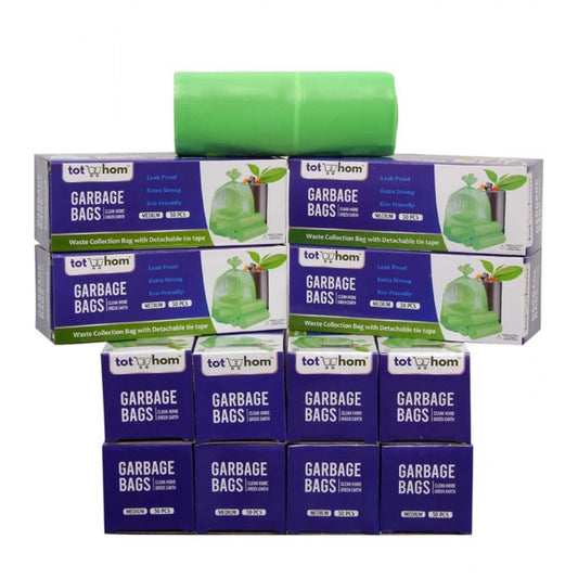 19×21in Garbage Bags · Pack of 12 — Green