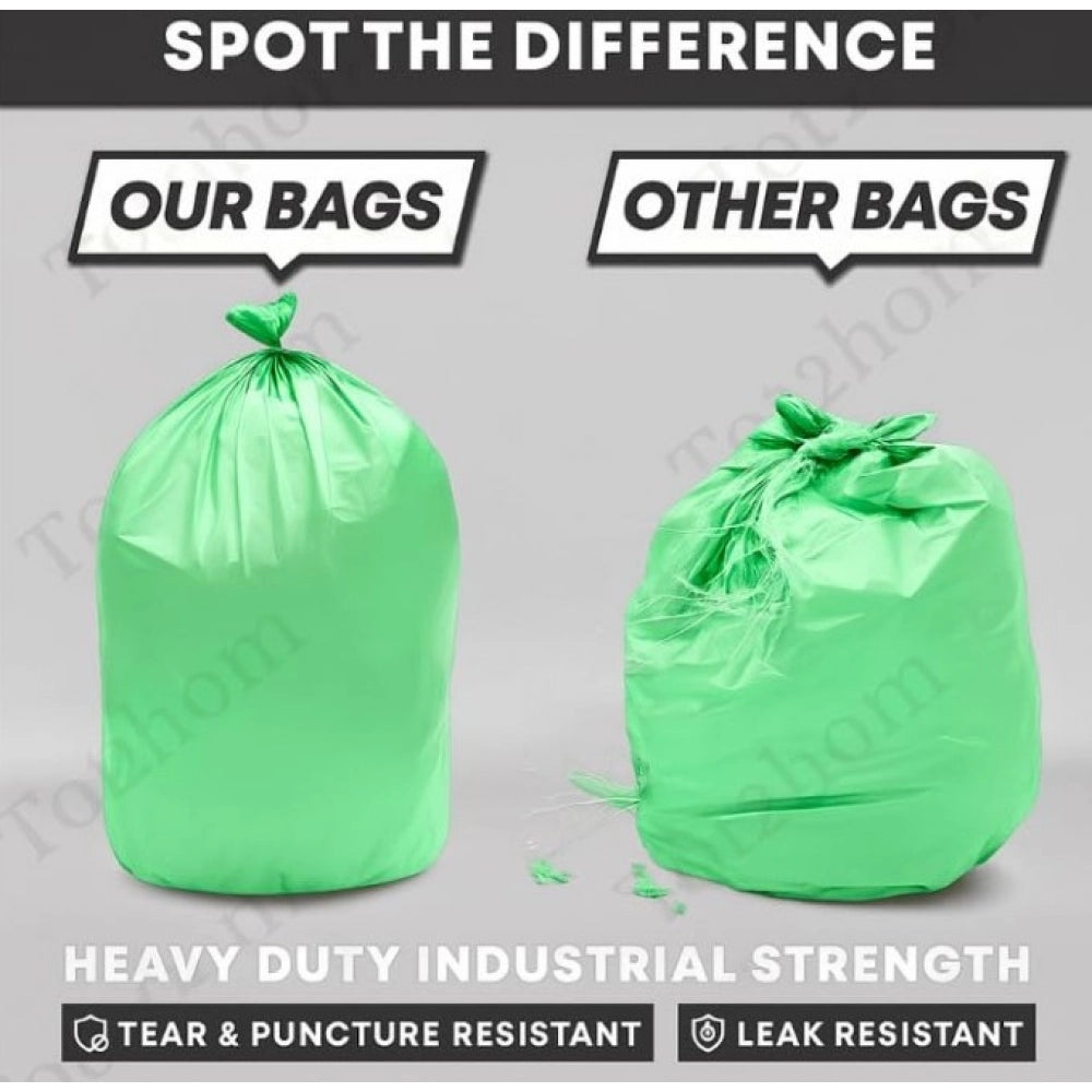 19×21in Garbage Bags · Pack of 12 — Green