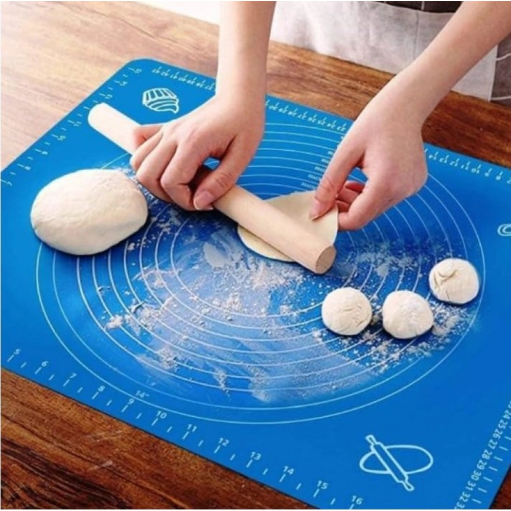 Silicone Roti Mats · Pack of 3 — Blue