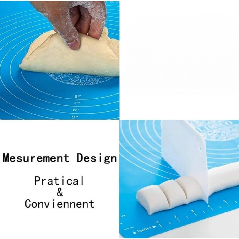 Silicone Roti Mats · Pack of 3 — Blue