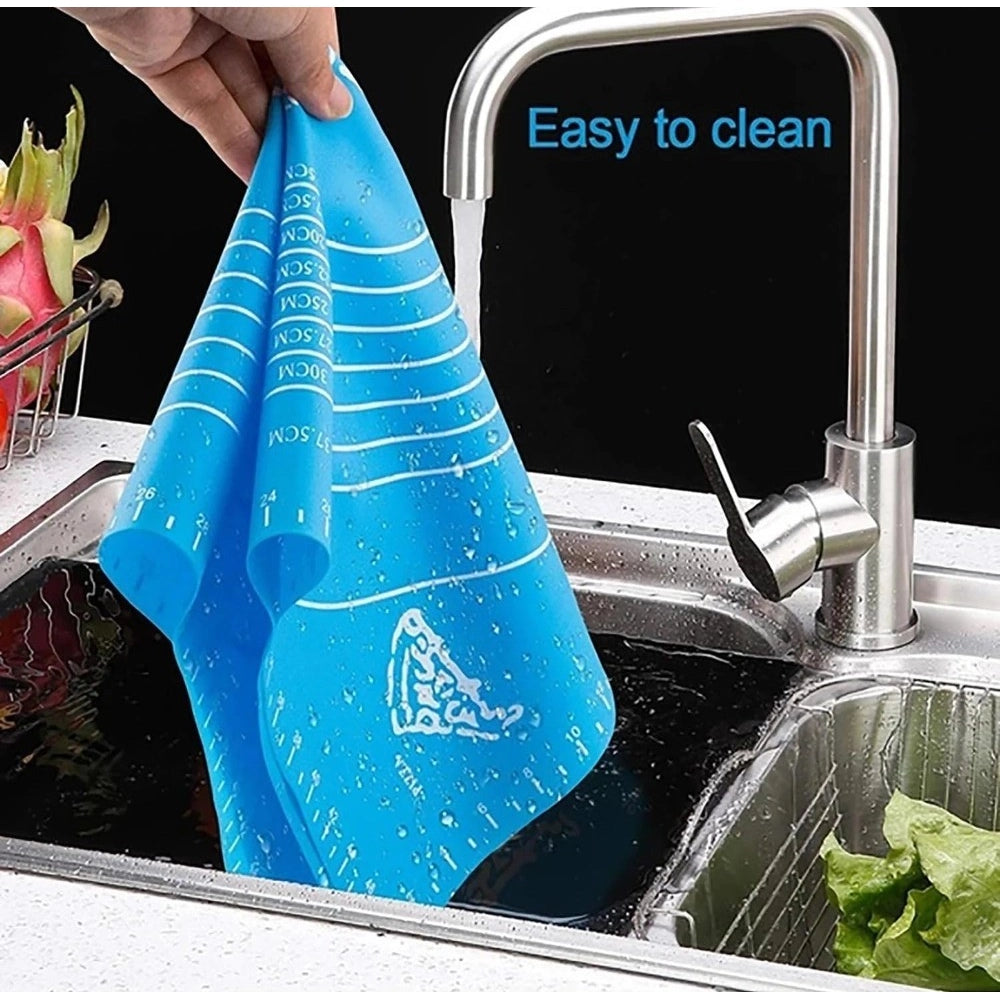 Silicone Roti Mats · Pack of 3 — Blue