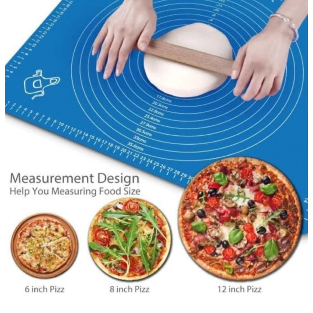 Silicone Roti Mats · Pack of 3 — Blue