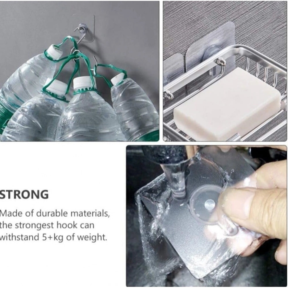 Acrylic Metal Wall Hooks · Pack of 10