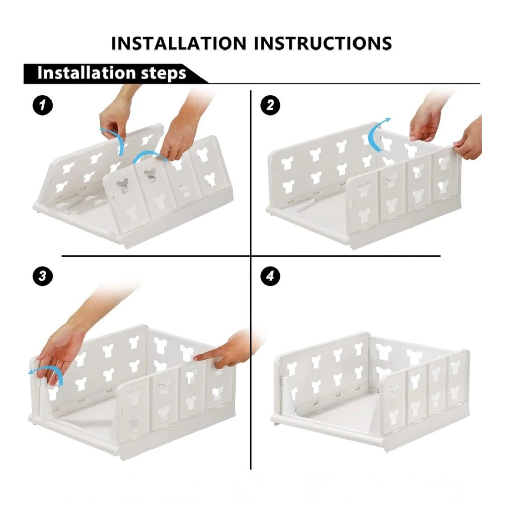 Foldable Stackable Storage Organizers · Pack of 1 — White · 2731