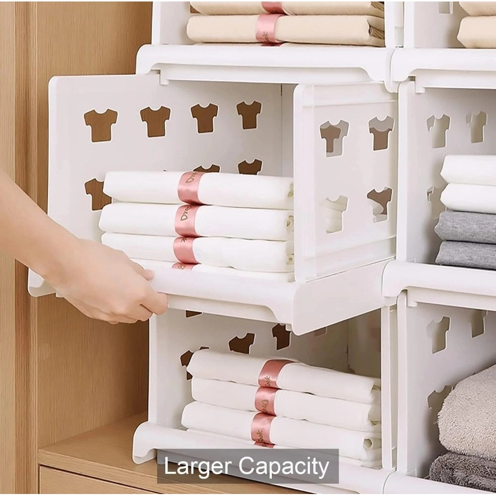 Foldable Stackable Storage Organizers · Pack of 1 — White · 2731
