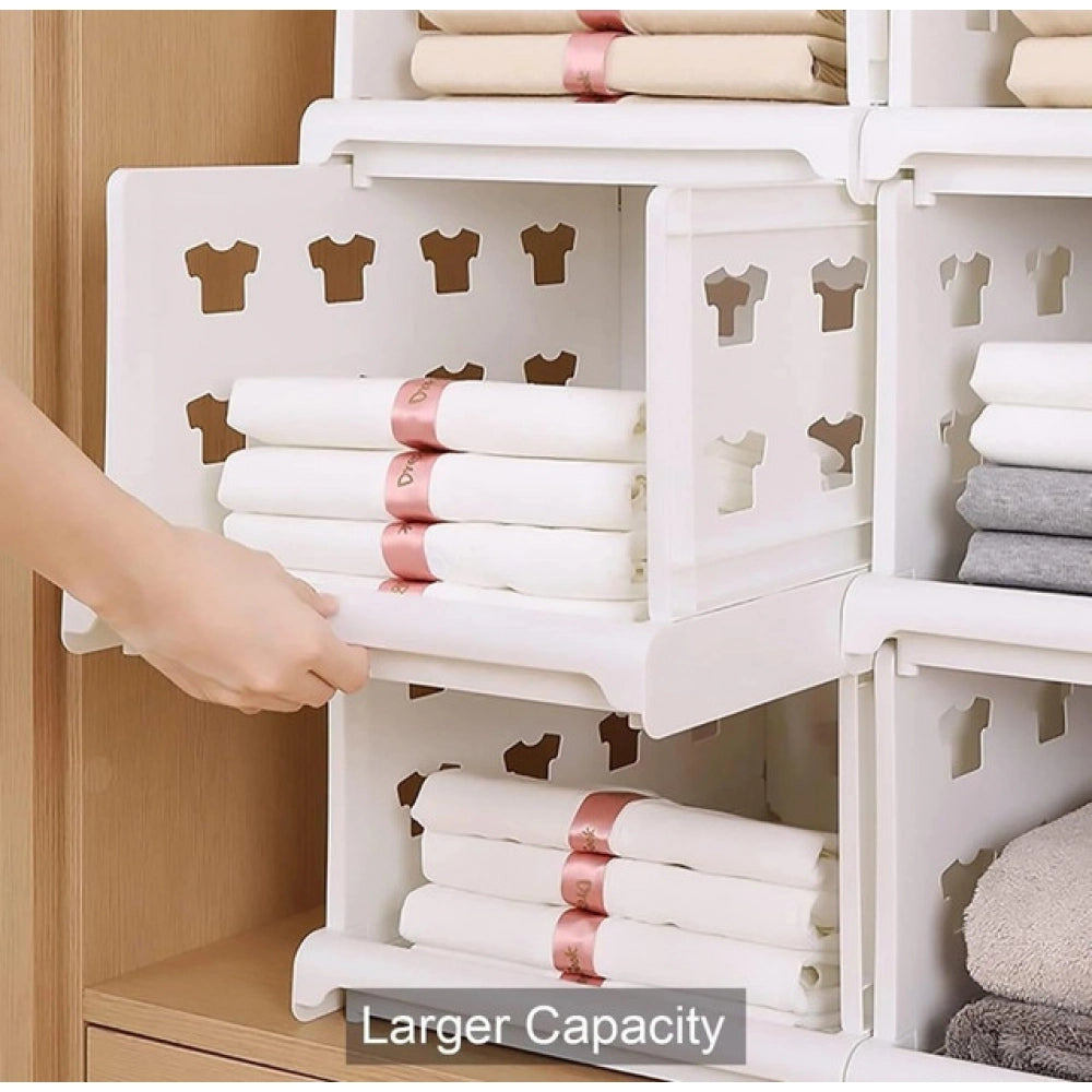 Foldable Stackable Storage Organizers · Pack of 1 — White · 2732