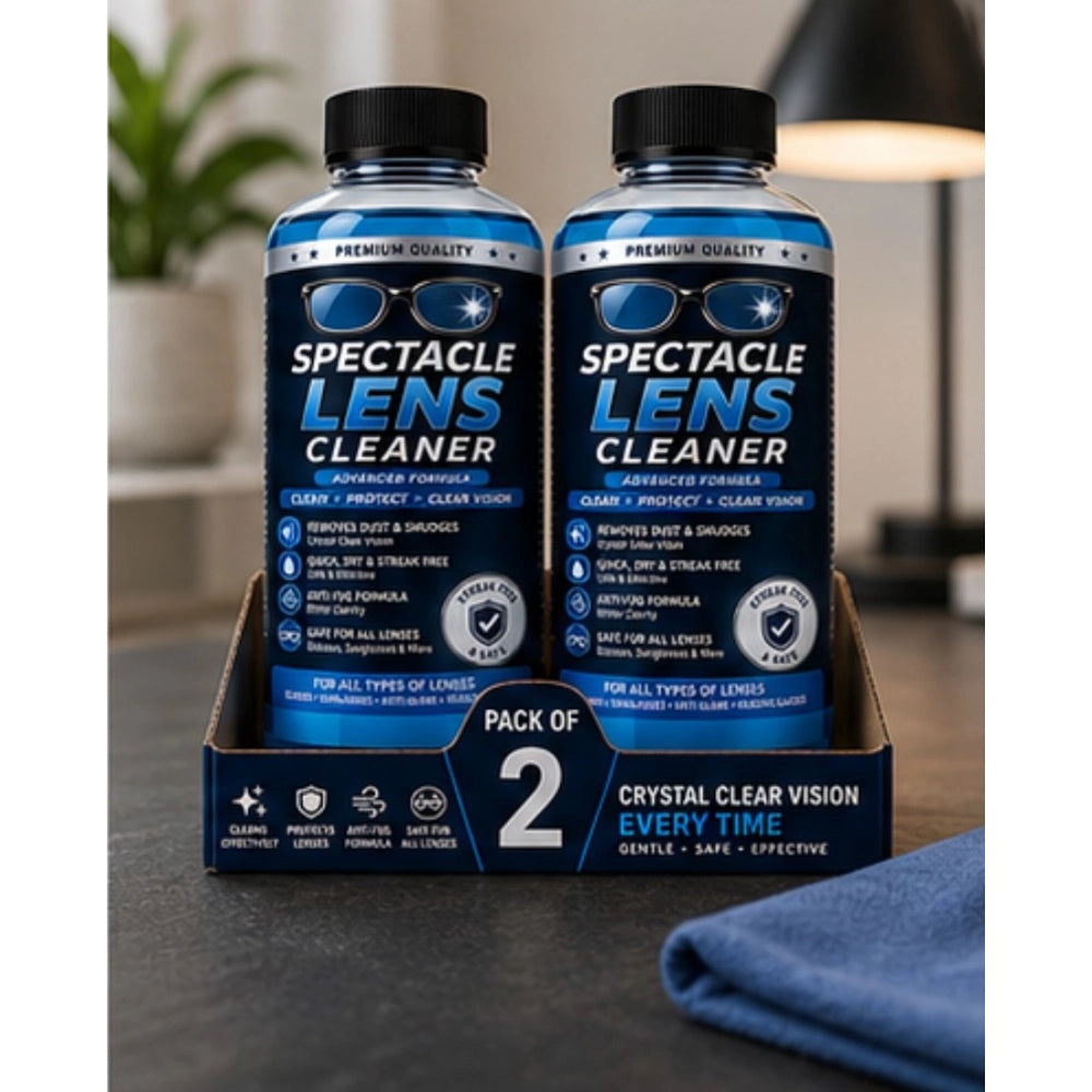 Spectacle Lens Cleaner Liquid Bottles 100 mls · Pack of 2