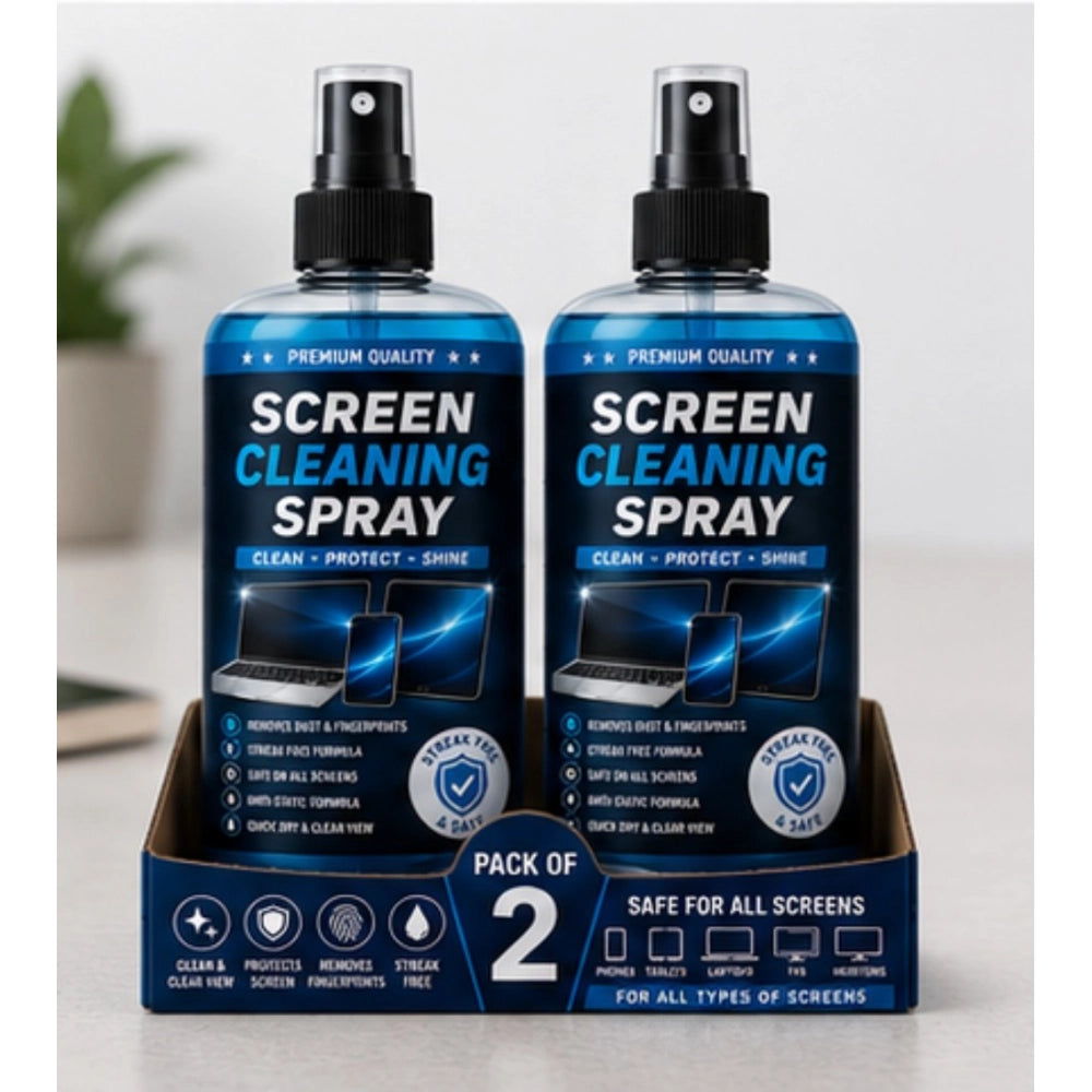 Screen Cleaning Liquid Spray Bottles 100 mls · Pack of 2