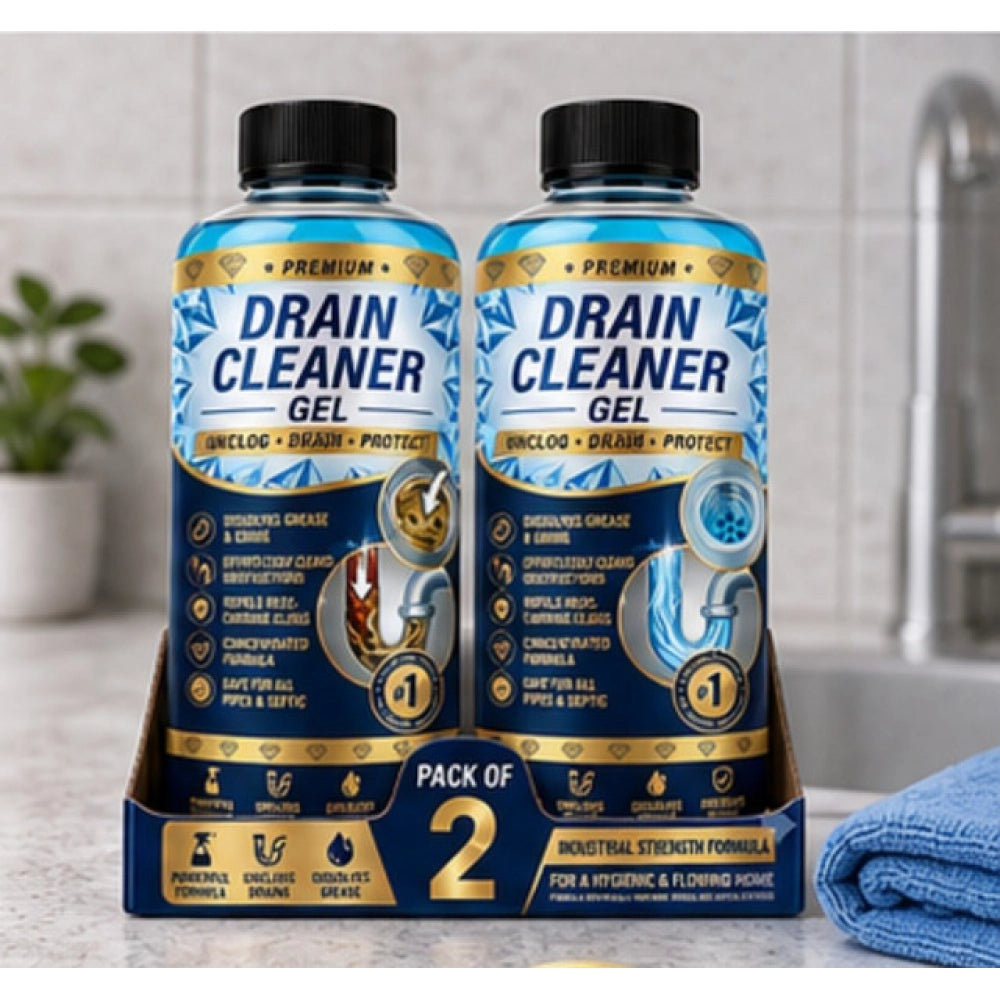 Drain Cleaner Gel Bottles 100 mls · Pack of 2