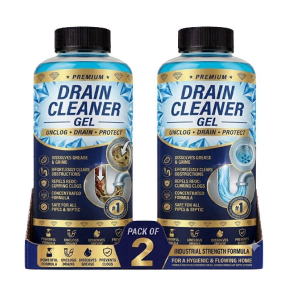 Drain Cleaner Gel Bottles 100 mls · Pack of 2