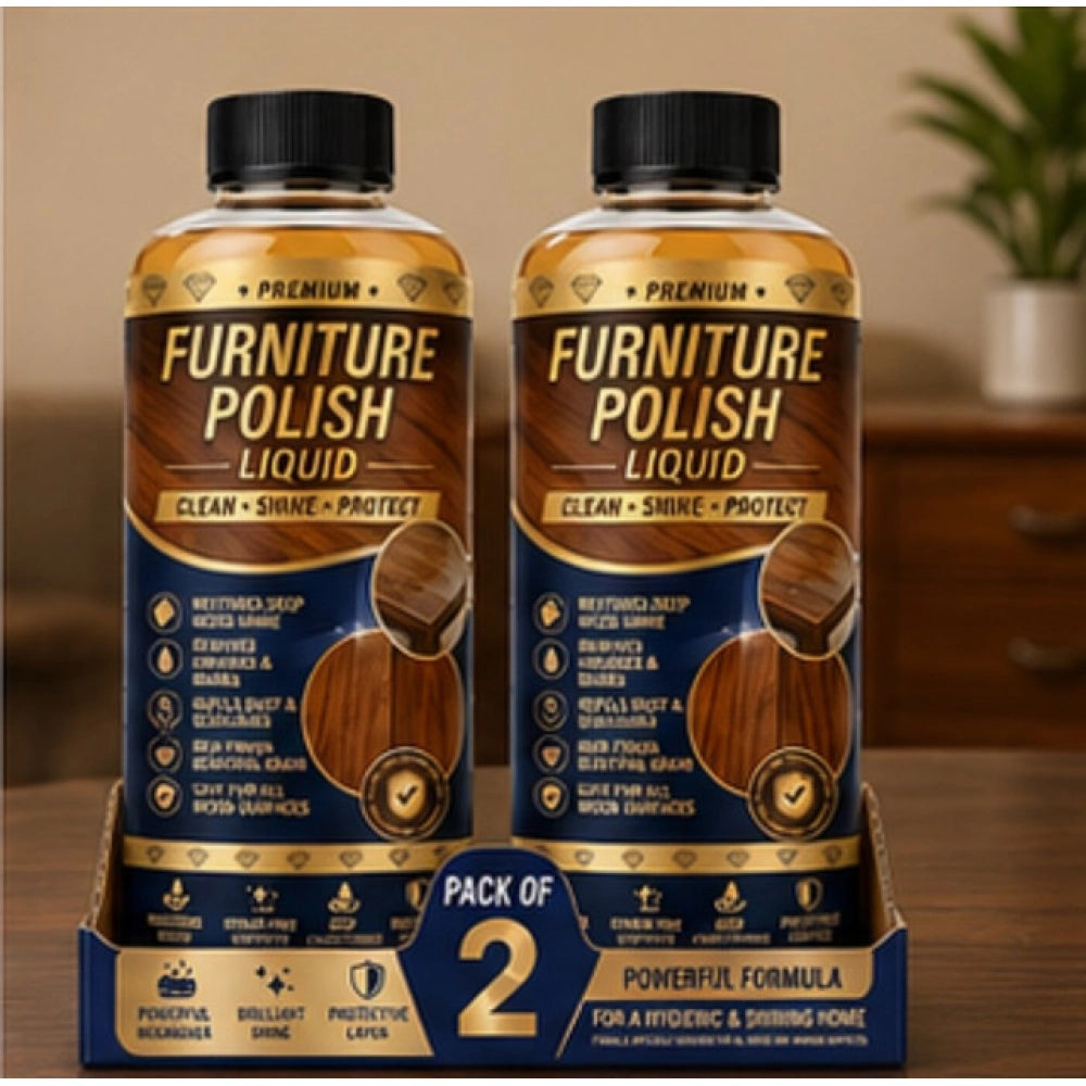 Furniture Polish Liquid Bottles 100 mls · Pack of 2