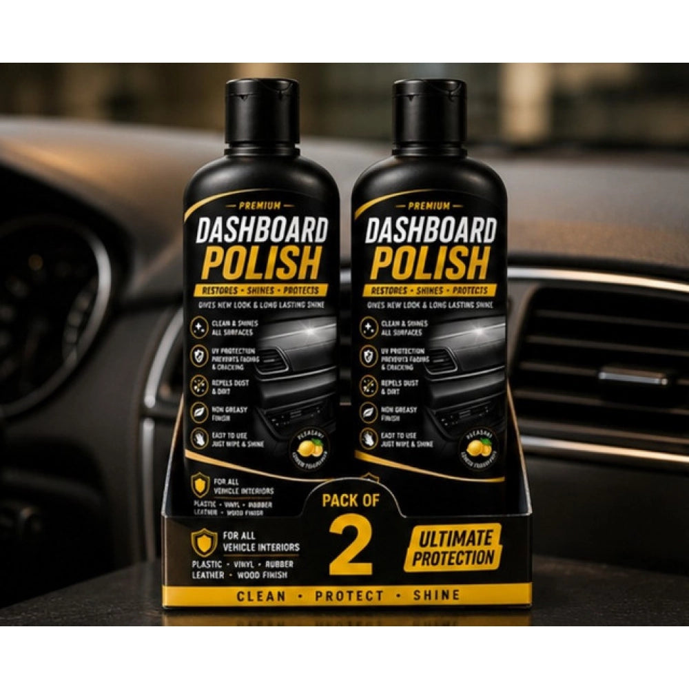 Dashboard Polish Liquid Flip Top Cap Bottles 100 mls · Pack of 2