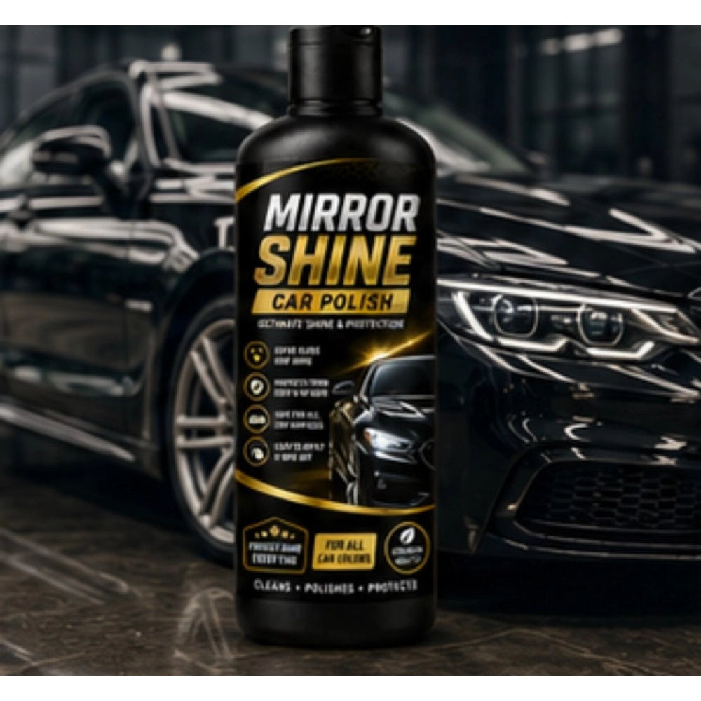 Mirror Shine Car Polish Liquid Flip Top Cap Bottles · Pack of 2