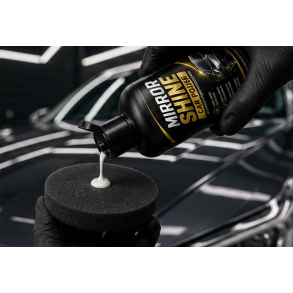 Mirror Shine Car Polish Liquid Flip Top Cap Bottles · Pack of 2