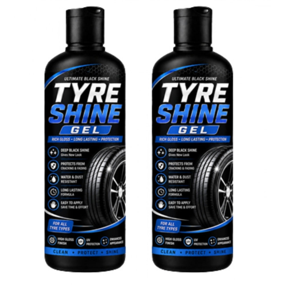 Tyre Shine Gel Flip Top Cap Bottles 100 mls · Pack of 2
