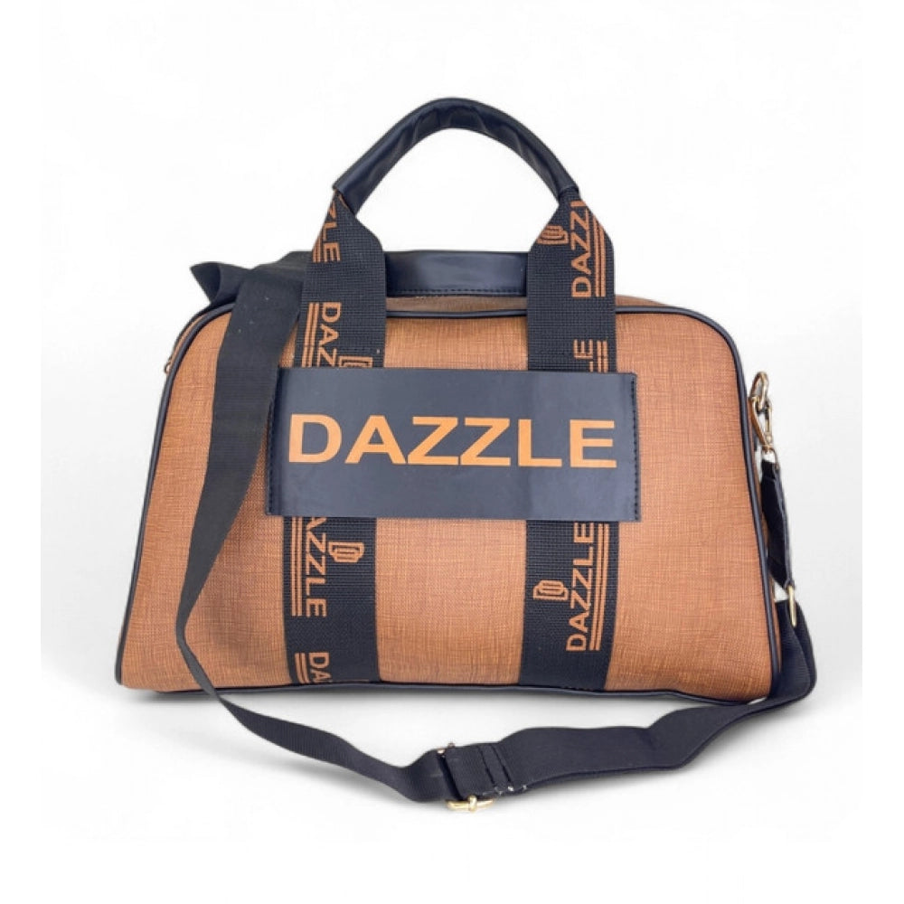 Women's Textured Duffle Bag — Brown