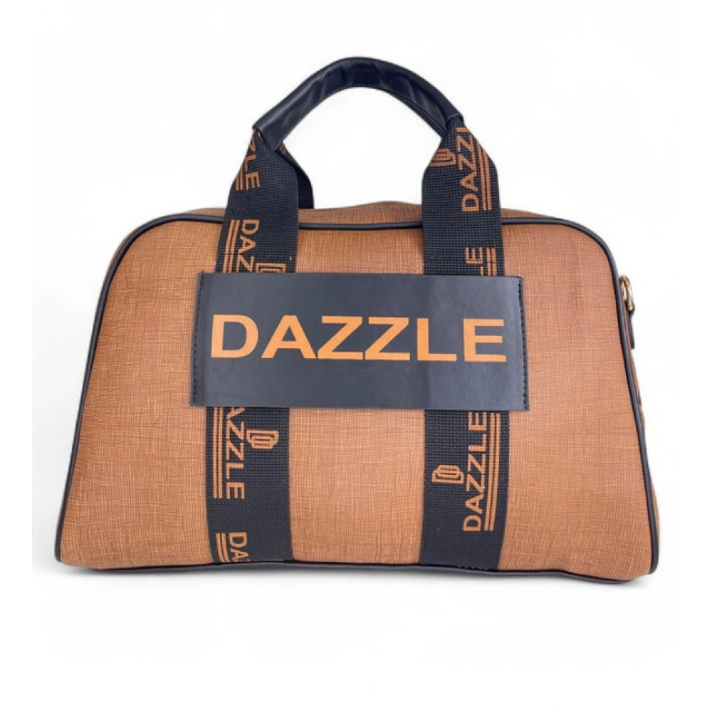 Women's Textured Duffle Bag — Brown