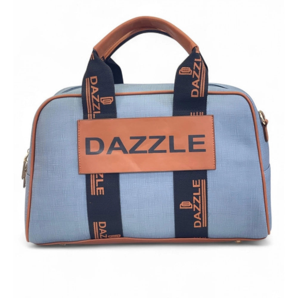 Women's Textured Duffle Bag — Blue