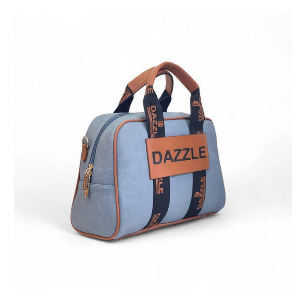 Women's Textured Duffle Bag — Blue