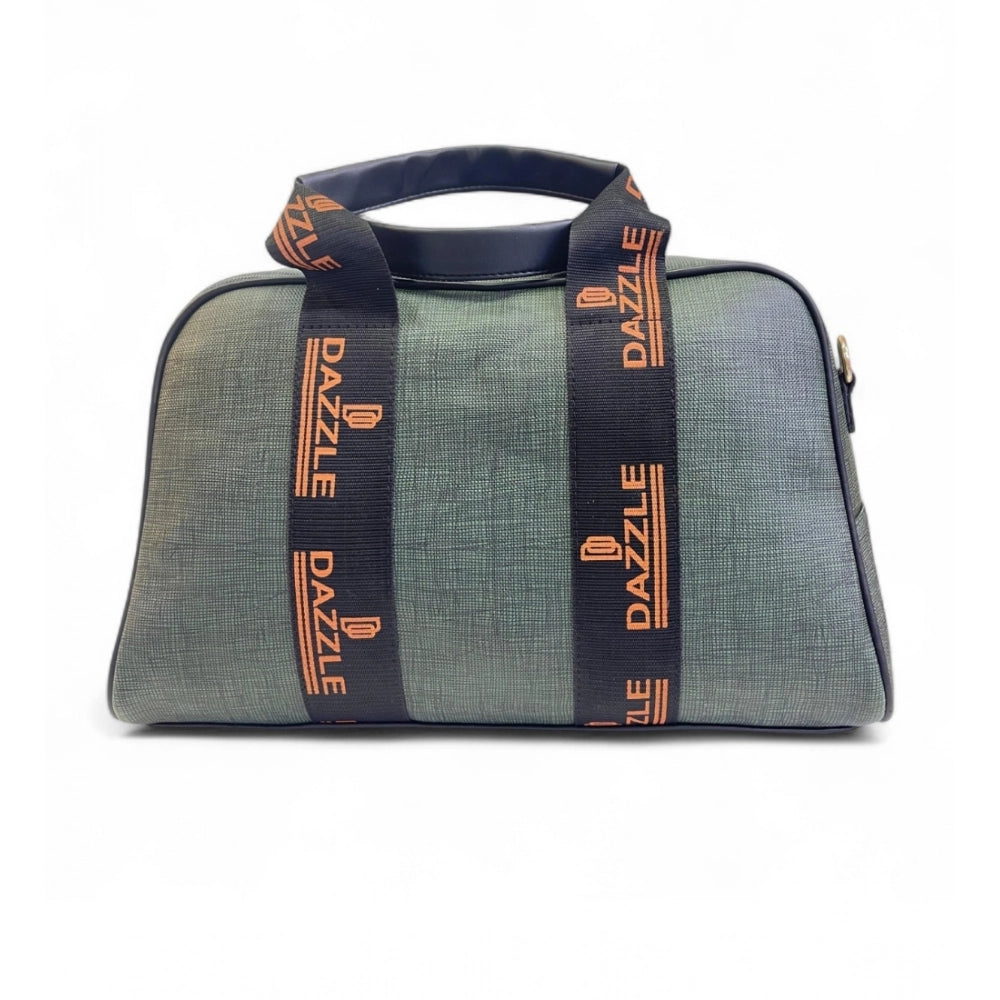 Women's Textured Duffle Bag — Dark Green