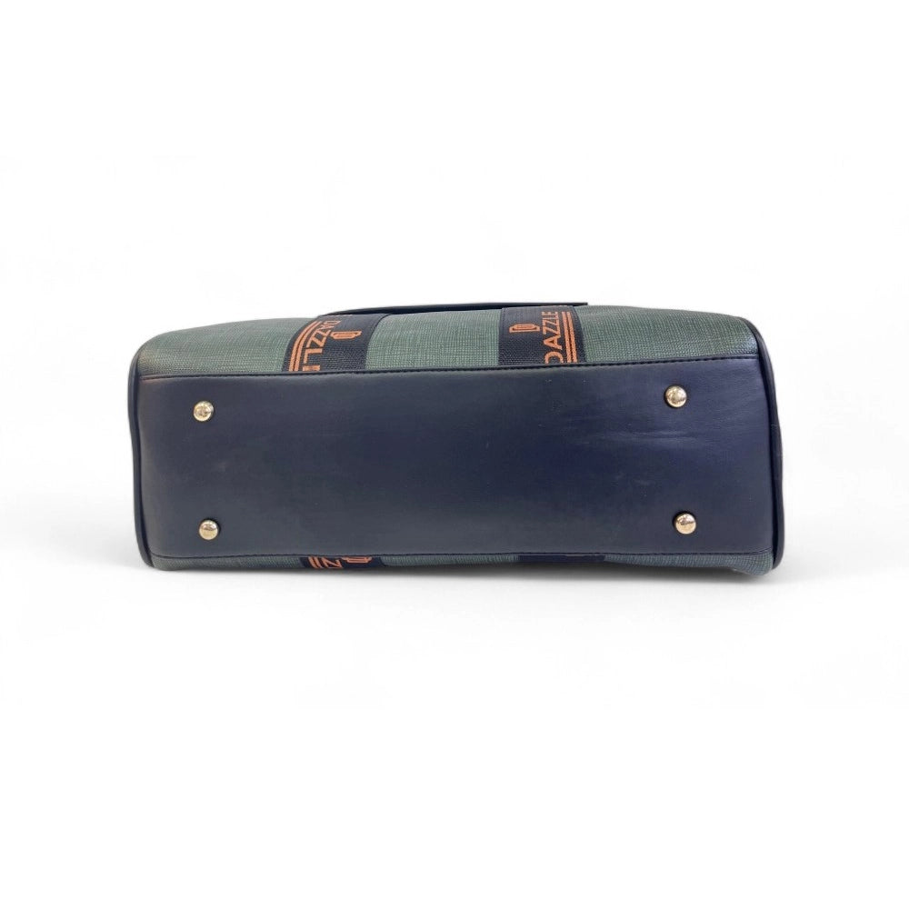 Women's Textured Duffle Bag — Dark Green