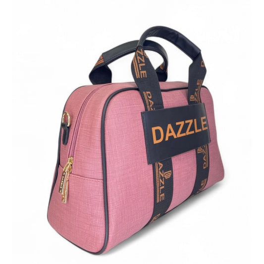 Women's Textured Duffle Bag — Pink
