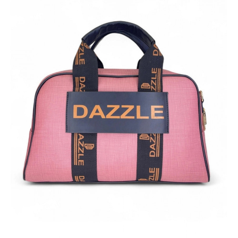 Women's Textured Duffle Bag — Pink