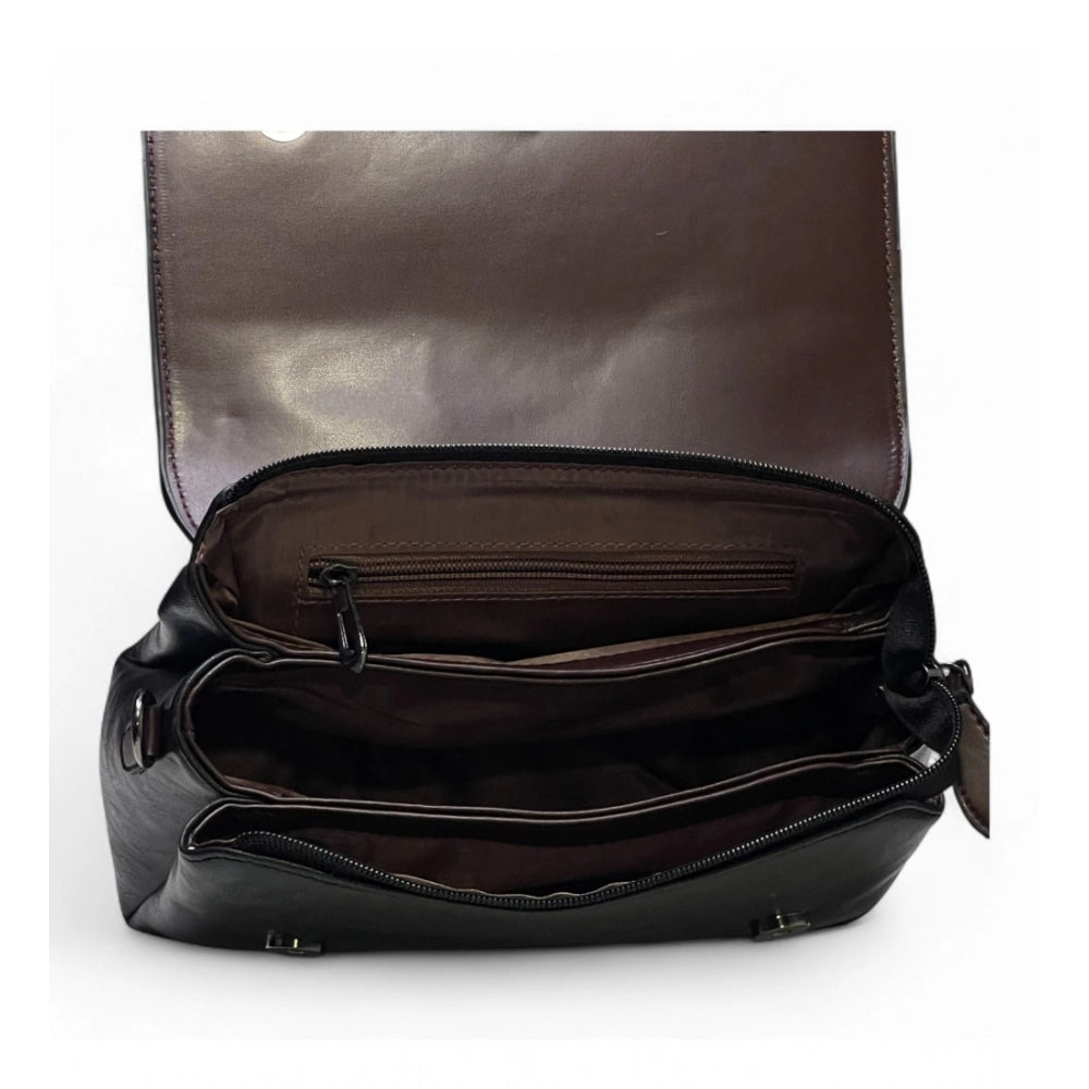 Women's Floral Embroidered Crossbody Sling Bag — Black · 2789