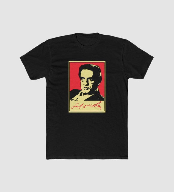 Men's Printed Round Neck Short Sleeve T-Shirt — Black · 67900
