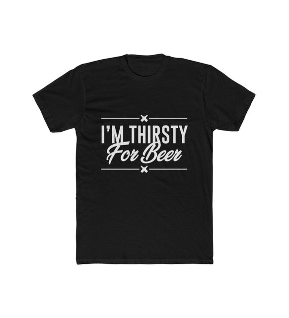 Men's Printed Round Neck Short Sleeve T-Shirt — Black · 67915