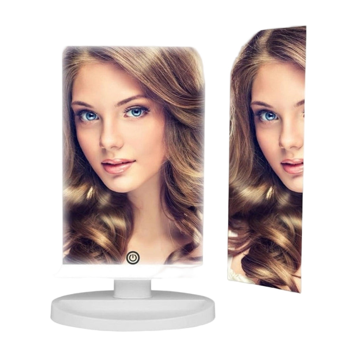 Rechargeable Makeup Vanity Mirror — Silver AllQwik