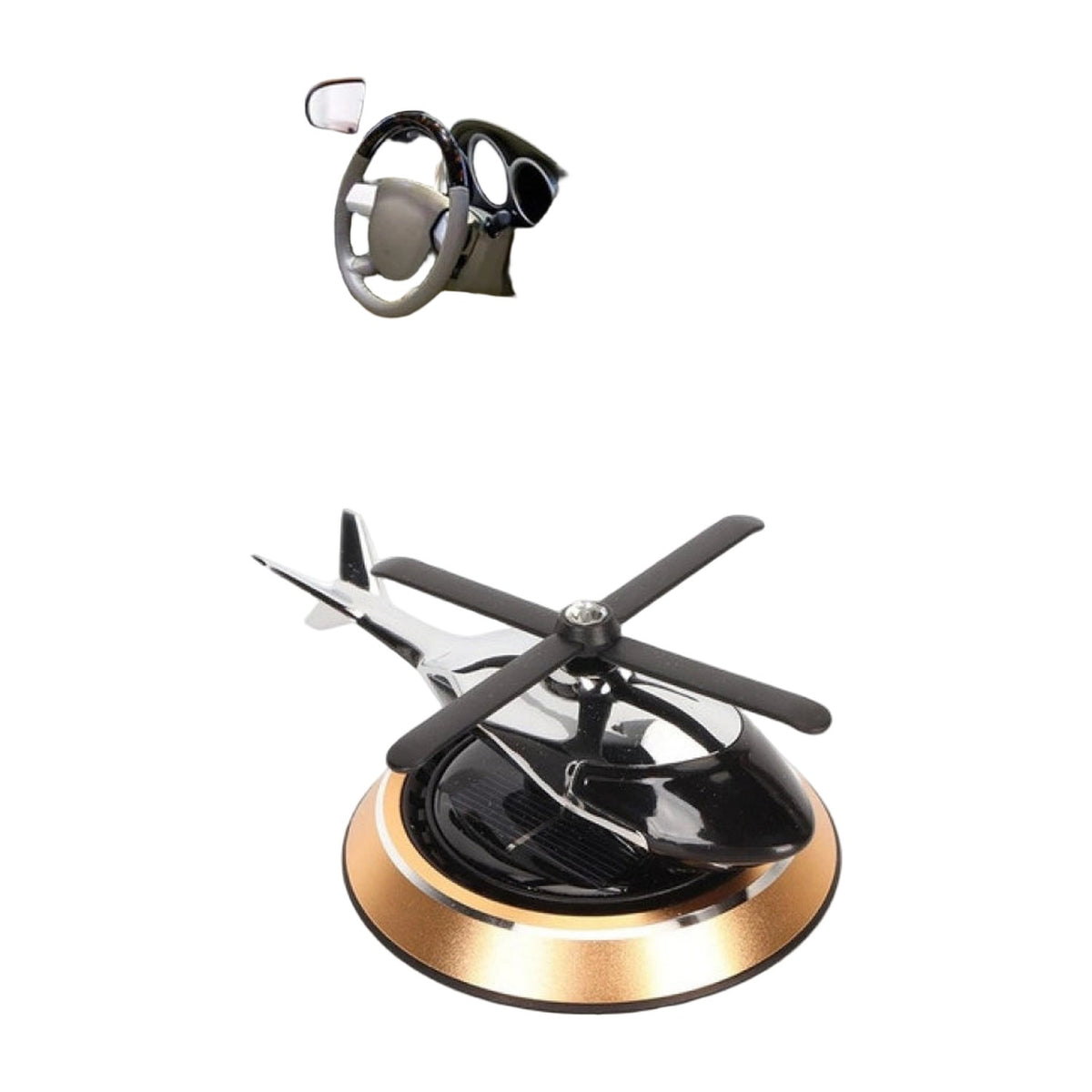 Solar Car Helicopter — Gold AllQwik