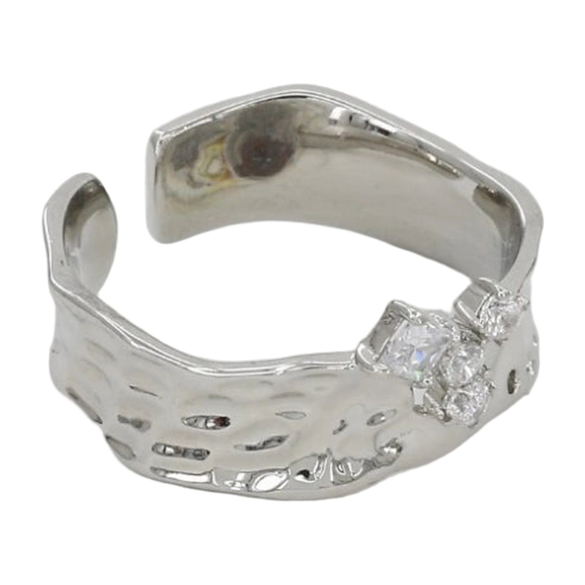 Stainless Steel Silver Polish Freesize Western Finger Ring — AllQwik