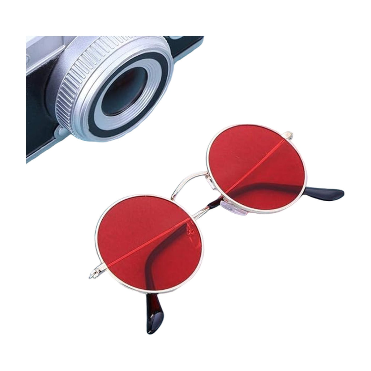 Unisex Small Metal Frame Sunglasses AllQwik