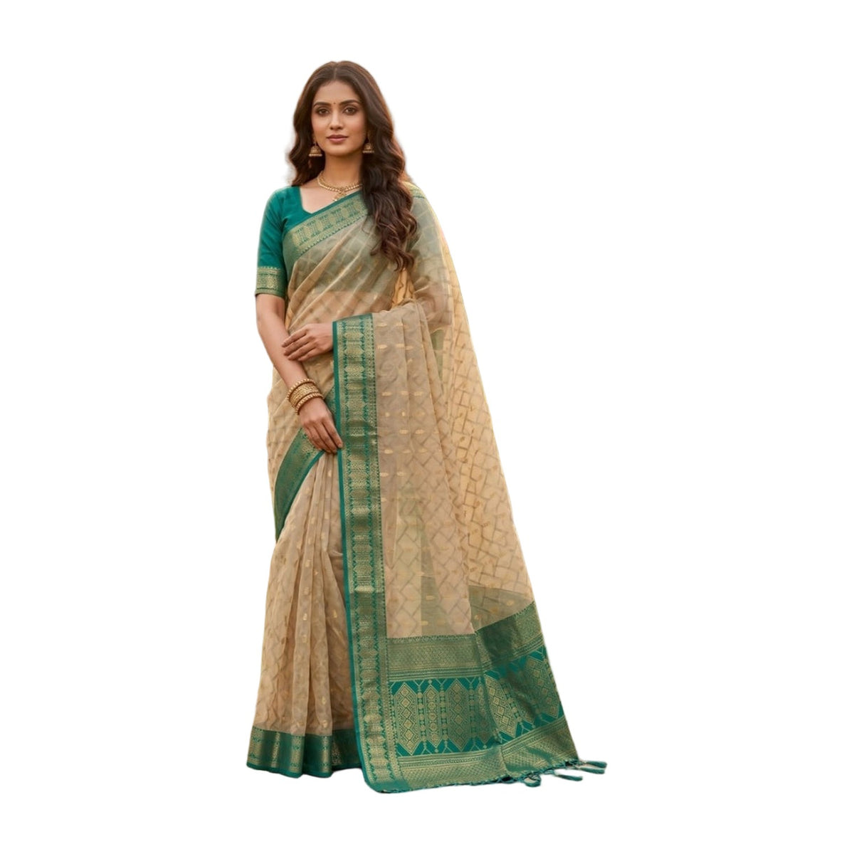 Women's Cotton Printed Saree · 2508 AllQwik