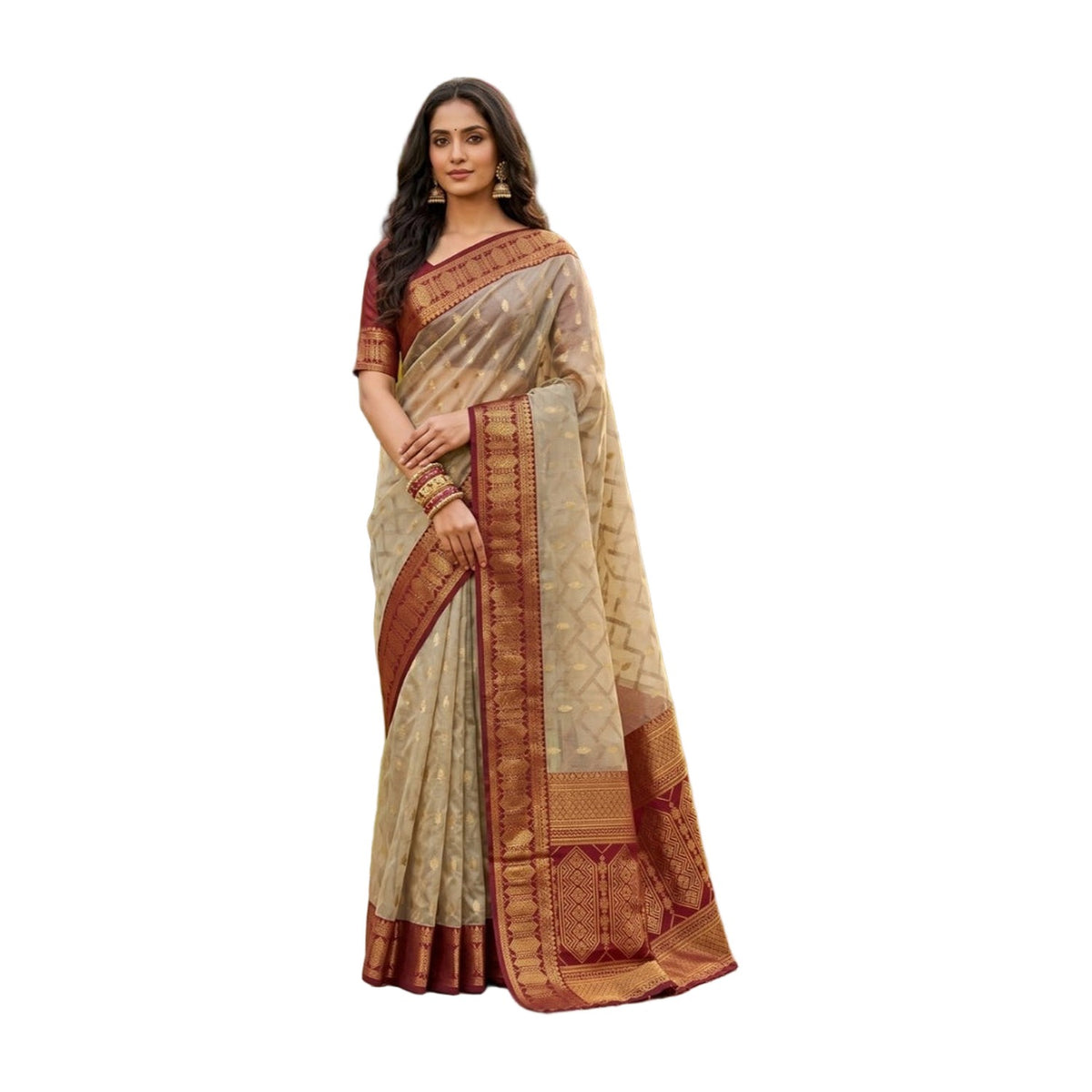 Women's Cotton Printed Saree · 2512 AllQwik