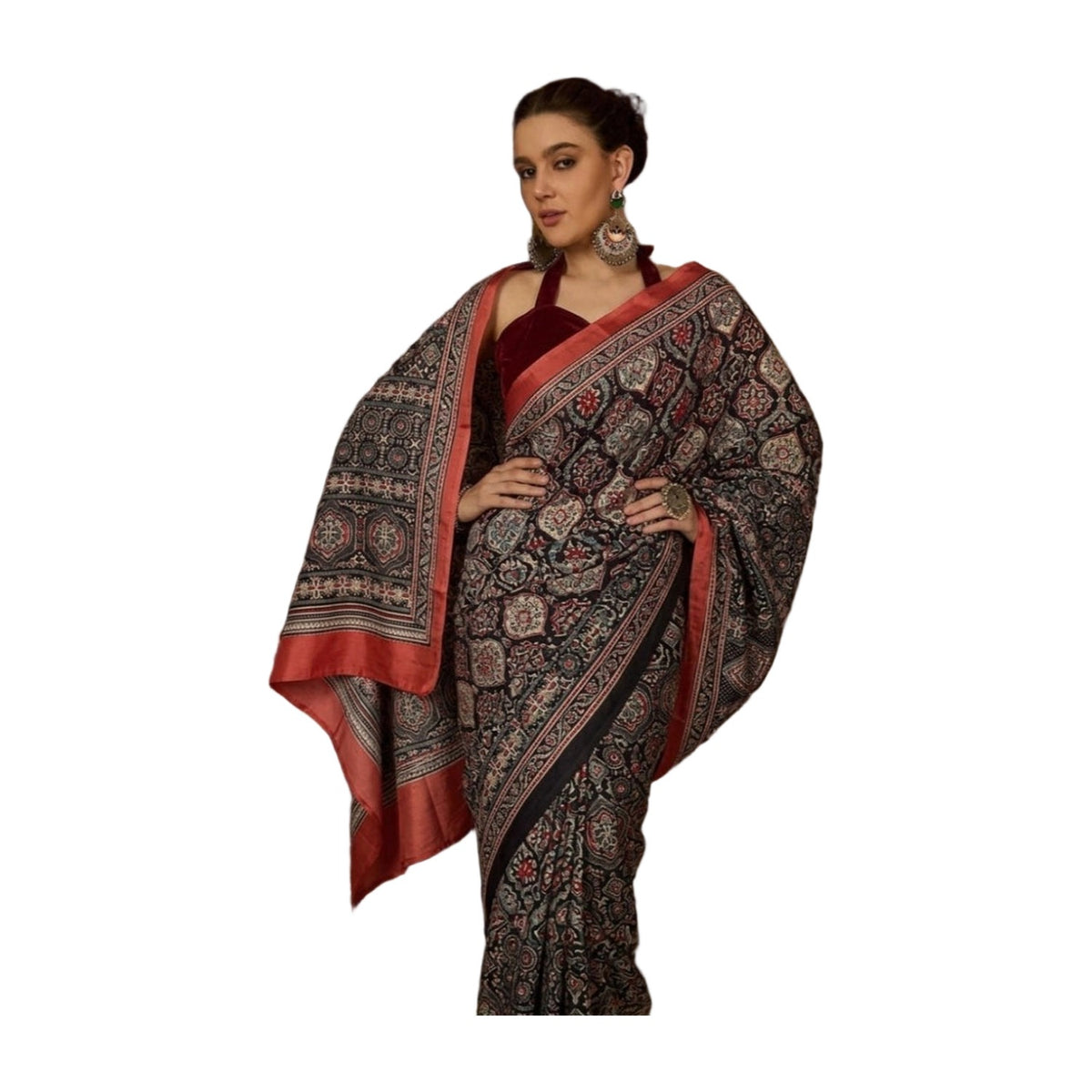 Women's Crepe Printed Saree AllQwik