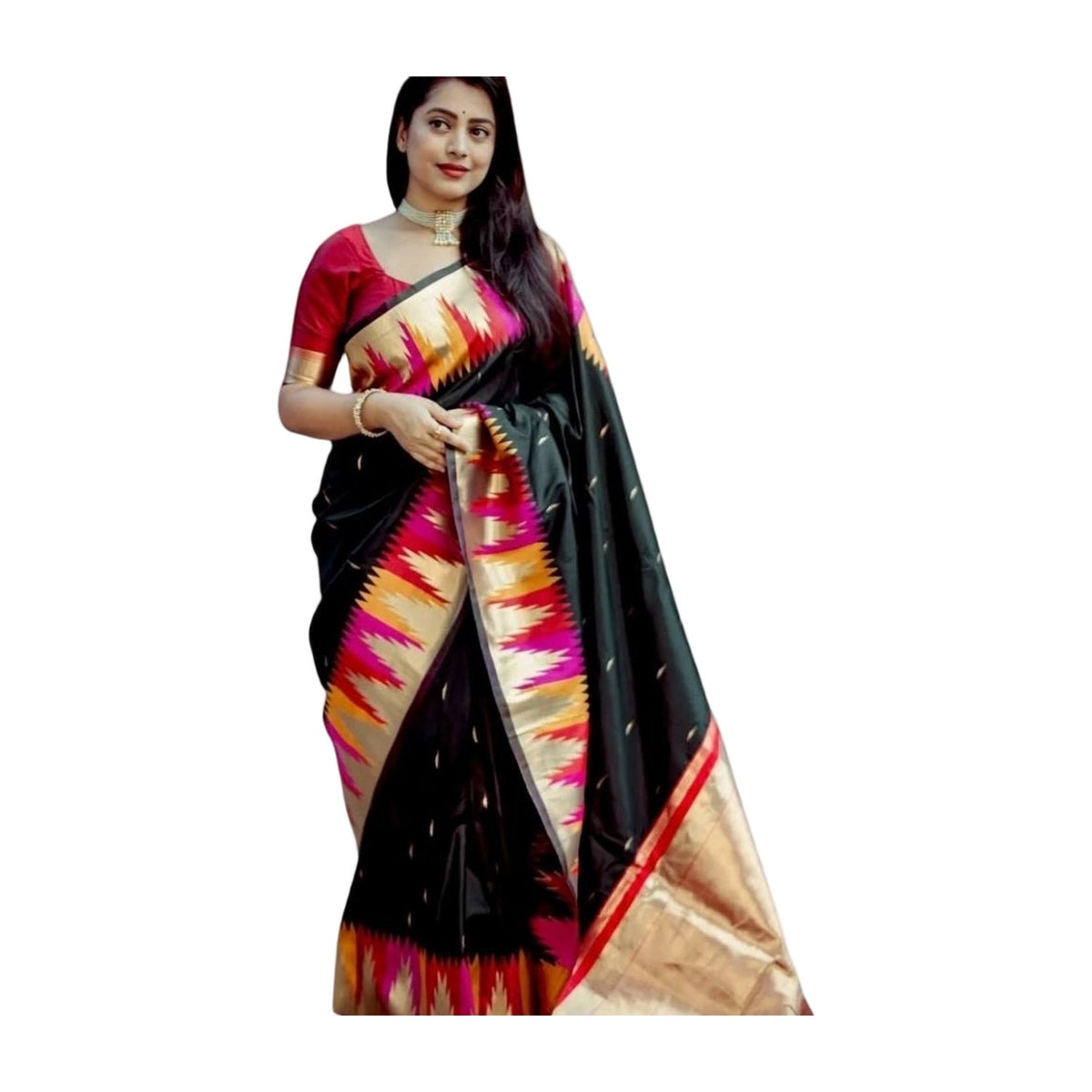 Women's Silk Printed Saree AllQwik