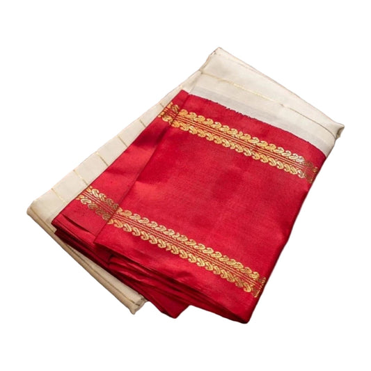 Women's Silk Printed Saree — Off White · _Wht AllQwik