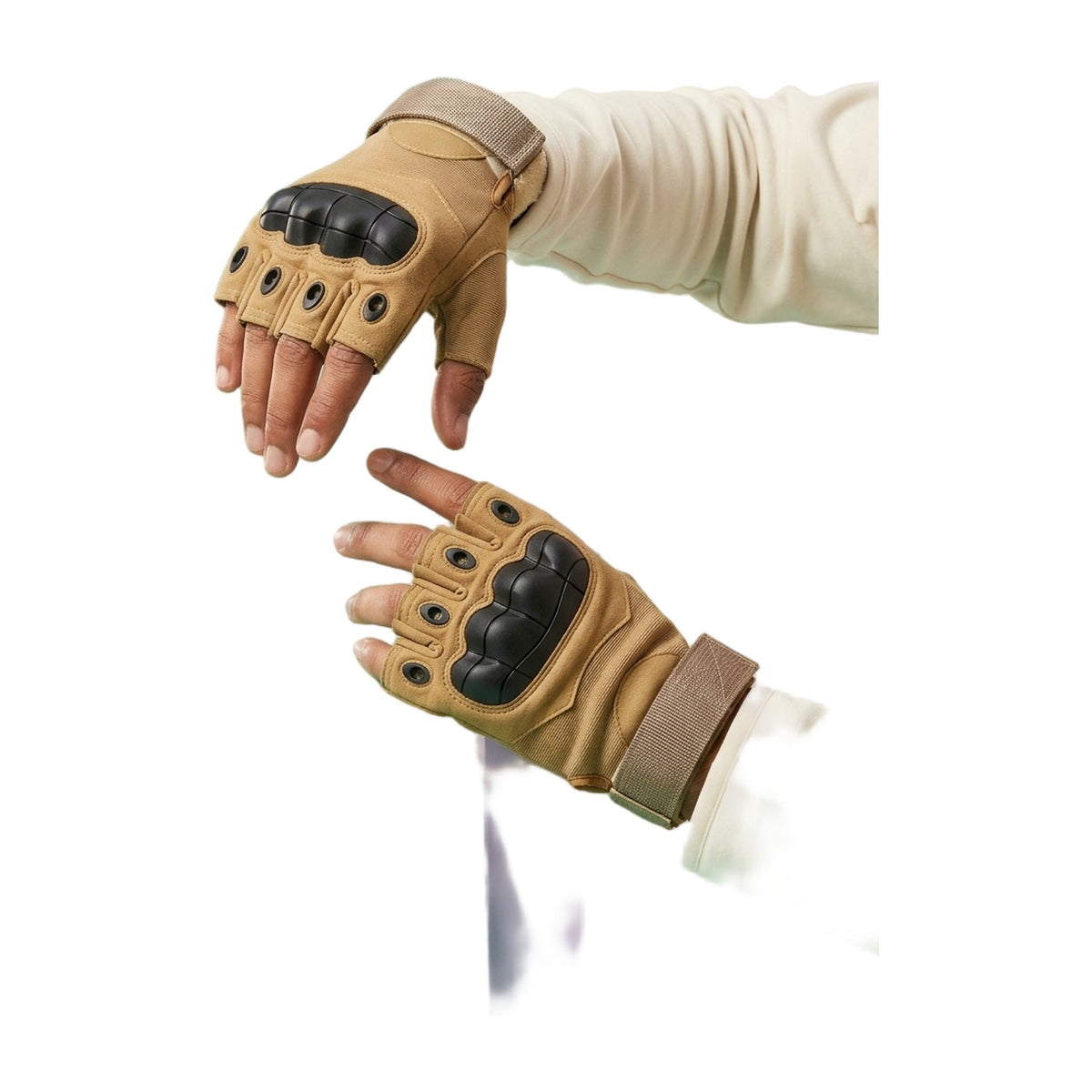 Yellow Half Finger Gloves AllQwik