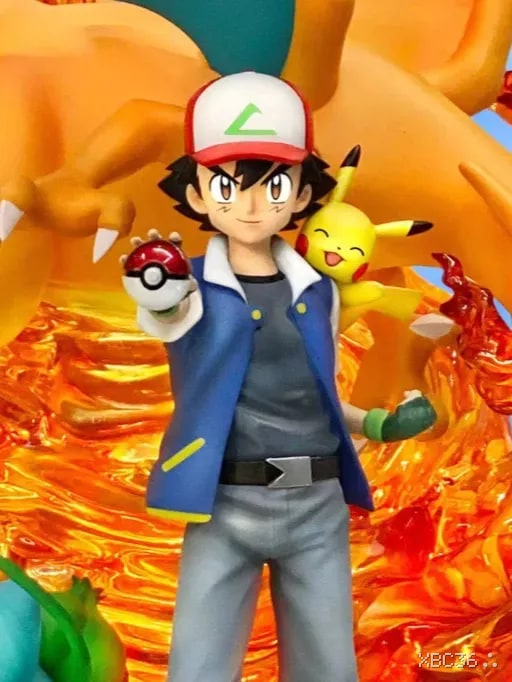 Ash Ketchum & Pokémon – Dynamic PVC Diorama Statue