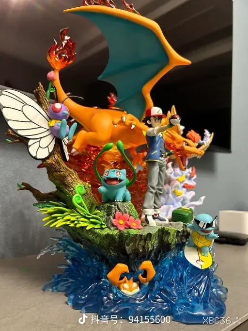 Ash Ketchum & Pokémon – Dynamic PVC Diorama Statue