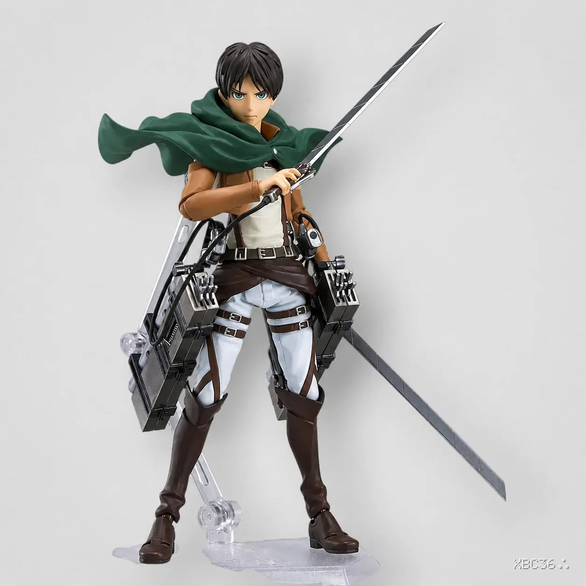 Attack on Titan Eren Yeager Figma Action Figure – Articulated Collectible with 3D Maneuver Gear & Blades
