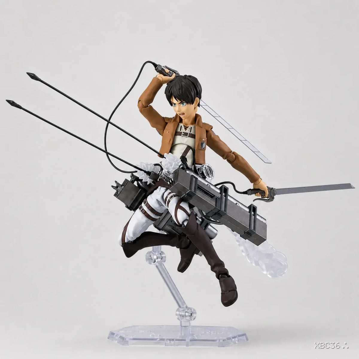 Attack on Titan Eren Yeager Figma Action Figure – Articulated Collectible with 3D Maneuver Gear & Blades