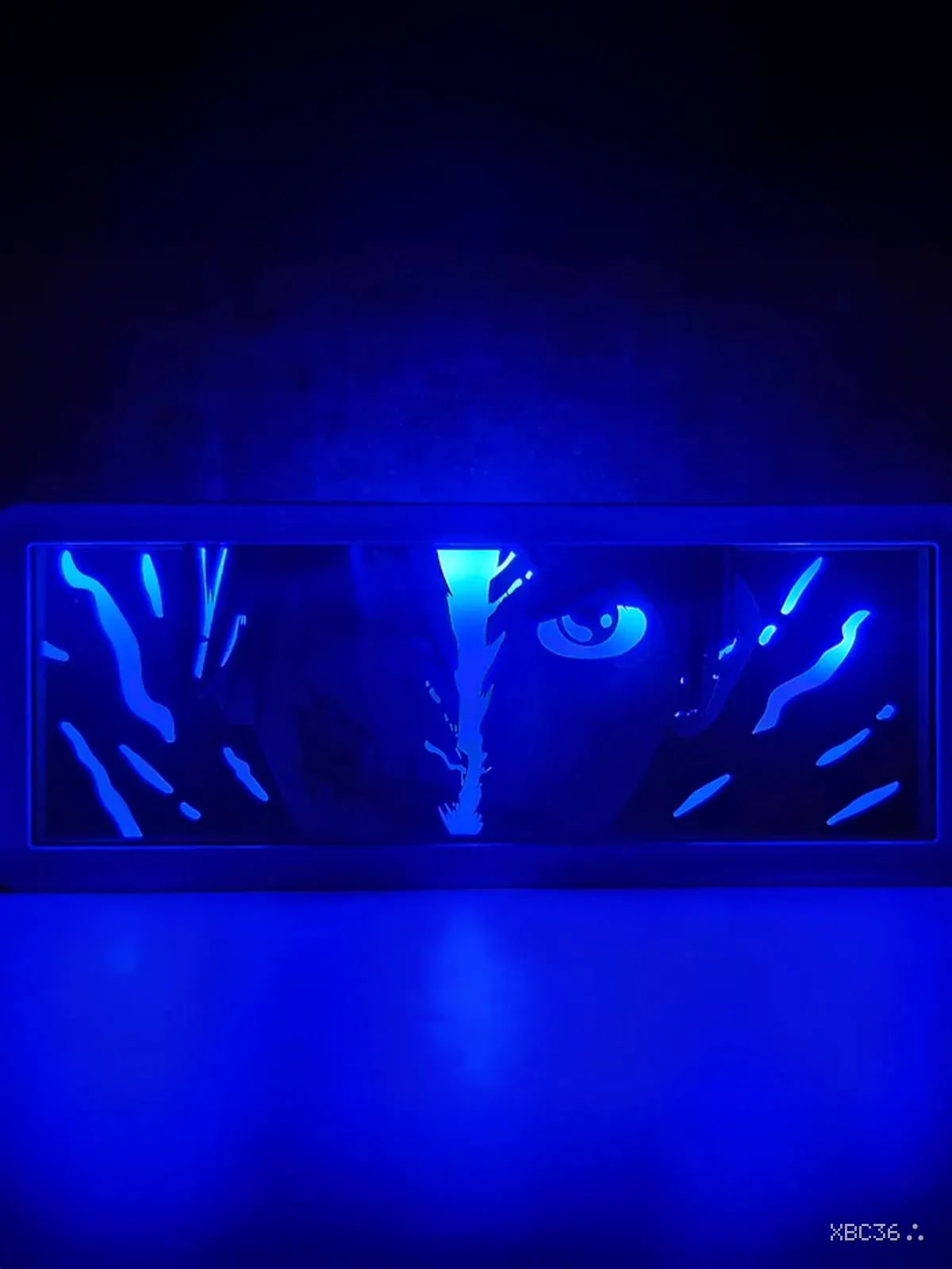Attack on Titan Eren Yeager Multi-Color LED Shadow Box Art with Remote