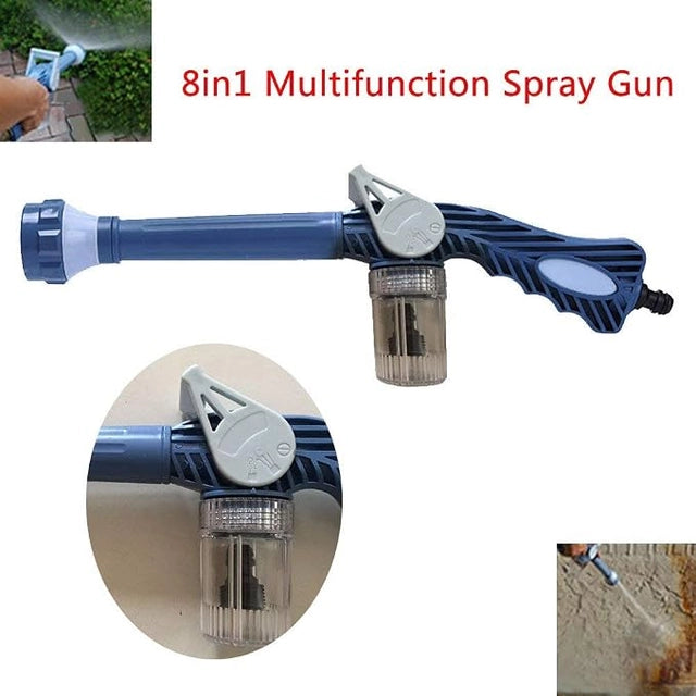 Water Cannon 8 in 1 Turbo Water Spray Gun for Car Washing