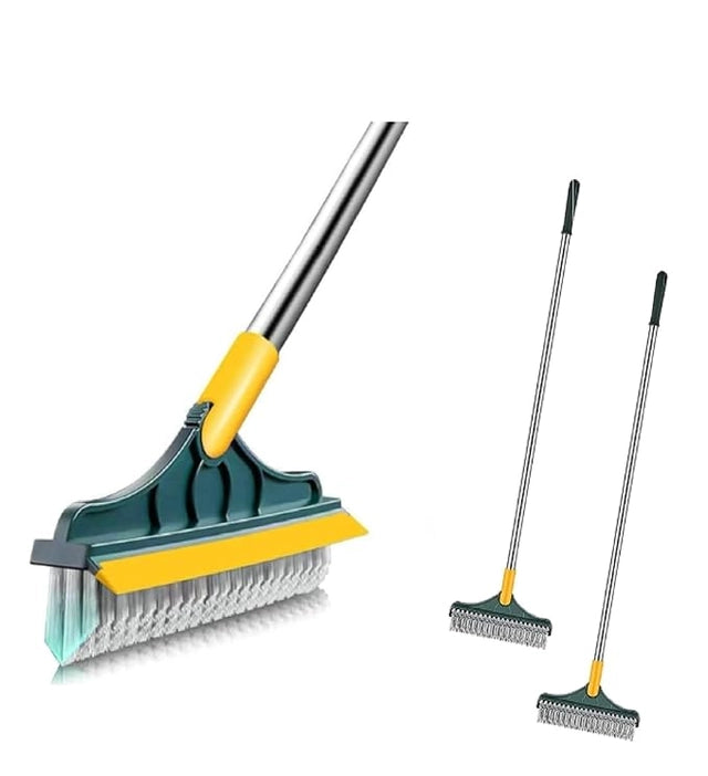 2 in1 Floor Scrub Cleaning Brush Wiper · Pack of 2